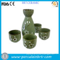 Plum decorative japanese Sake Set